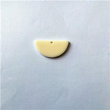 30x15mm Acrylic Semicircle Charms 100pcs for Earrings DIY
