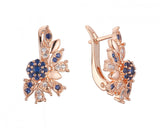 High Gorgeous 585 Rose Micro Wax Inlay Drop Earrings
