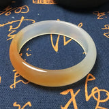 Natural Agate Chalcedony Two-Tone Bracelet for Mother to Girlfriend