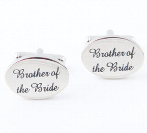 iGame Wedding Cufflinks Silver Copper BROTHER OF THE BRIDE