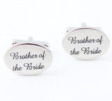 iGame Wedding Cufflinks Silver Copper BROTHER OF THE BRIDE