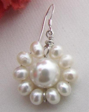 Arrival Favorite Flower Pearl Earring Freshwater Pearl S925 Sterling Silver Hook