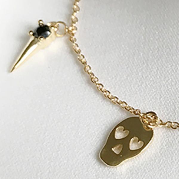 925 Sterling Silver Retro Vintage Skull Bracelet