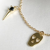 925 Sterling Silver Retro Vintage Skull Bracelet