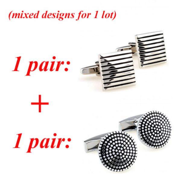 Pots Cufflink Cuff Link 2 Pairs Set Wedding Shirt Business Formal Party