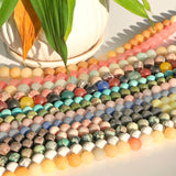 Matte Dull Polish Agates Amazonite Beads for Bracelet Making