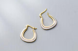 925 Sterling Silver Moroccan Line Leverback Hoop Earrings GTLE2665