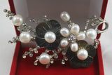 Freshwater Pearl Flower Brooch
