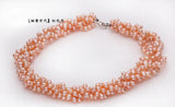 Pink Freshwater Pearl Bracelet Baroque Pearl Woman Jewelry