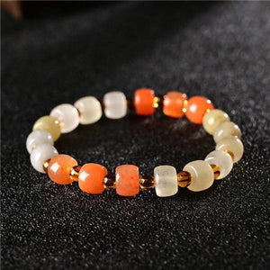 Natural Colorful Jade Bracelet Women Fine Jewelry Jades Stone Bangle