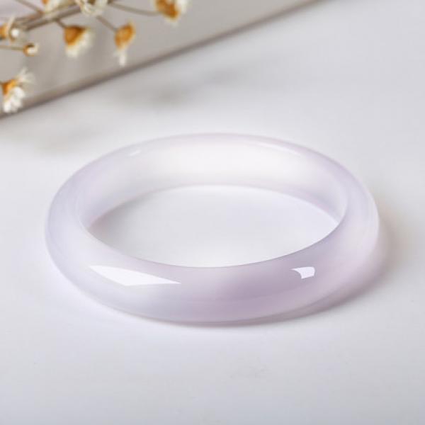 Zheru Natural Agate Chalcedony Bracelet 54mm-64mm