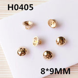 200PCS Alloy Charm Caps for DIY Necklace Bracelet 8*9MM