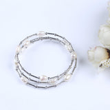 Freshwater Pearl and Metal Bracelet
