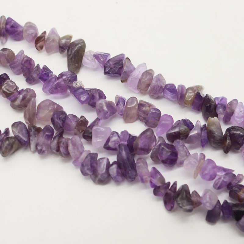 2pcs Amethyst Crushed Stone for Jewelry Making Ja0515