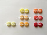 500pcs 13mm Block Colours Fabric Button Stud Earrings DIY Cotton Button Studs