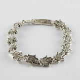 Stylish Silver Bracelet with Heart Charm