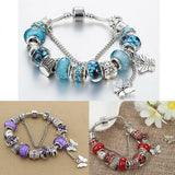 Colorful Charm Bracelet with Girl Pendants Chain Jewelry