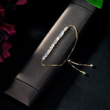Fashion Clear Crystal Bangle with Cubic Zirconia for Women and Girls