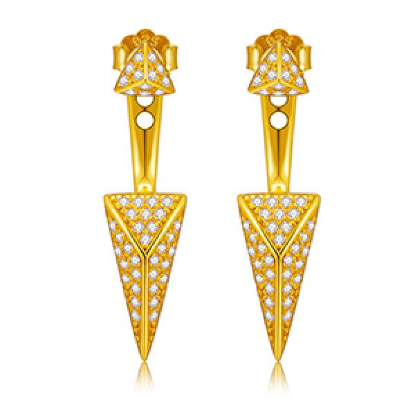 925 Silver Earrings Micro Pave CZ Bijoux Femme Argent 925