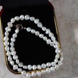 AA Pearl Jewelry 8-9mm Freshwater Pearl Choker Necklace