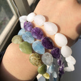 Faceted Amethysts Turquoises Water Drop Beads DIY Bracelet Accessories
