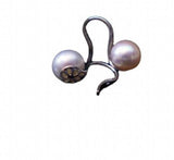 AA Pearl Earrings 7-8mm S925 Silver Hook Jewelry