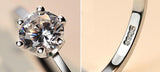 Zircon Stone Ring Tibetan Silver Engagement Wedding Band Ring