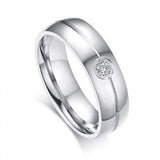 Stainless Steel Wedding Bands Ring Never Fade Silver Classic Engagement Alliance