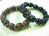 Tibet Gothic Skull Beads Bracelets 2 Pcs Bargain Lot