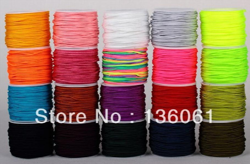20 Colour 0.8mm Braided Nylon Thread 80m DIY Jewelry Necklace Bracelet Gift