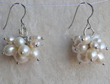 Ivory Freshwater Pearl Dangle Earrings S925 Silver