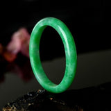 Pure Myanmar Jade A-Class 54-62mm Green Bracelet Princess Bracelet Gift
