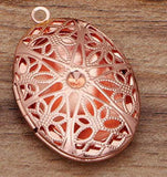 10pc Metal Filigree Aromatherapy Diffuser Perfume Locket Pendant