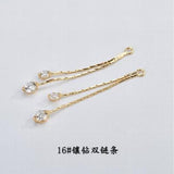 10pcs Chain Geometric Shape Charms DIY Earring Pendants