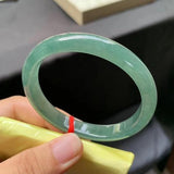 Natural Burmese Jadeite Light Green Bracelet