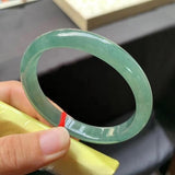 Natural Burmese Jadeite Light Green Bracelet
