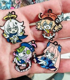 20pcs Cartoon Earrings DIY Key Chain Metal Charms Jewelry Making