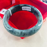 Zheru Jewelry Natural Jadeite Bracelet Dark Green 54-62mm Female Gift