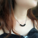 Red Agate Pendant for Women, Natural Clavicle Chain