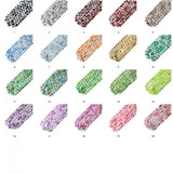 240pcs 10mm Glass Beads for DIY Bracelet Making - 20 Colors