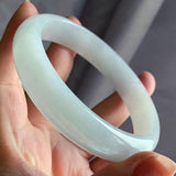 Zheru Jewelry Natural Burmese Jade 54-64mm Light Bracelet Princess Gift
