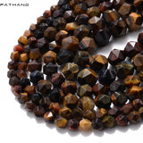 Yellow Tiger Eye Agate Beads 6-10MM Bulk Spacer Bead 15 In