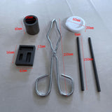 6pcs Tools Set Graphite Crucible Tray Boat Mold For Melting Jewelry Silver Ingot