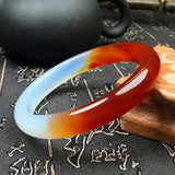 Zheru Jewelry Round Bar Agate Chalcedony Bracelet Princess Gift