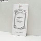 PK022 Shape Tag Hang Tag Printing Foil Hang Tag Kids Labels Clothes