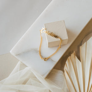 Name Bracelet Stainless Steel Layering Personalized Gift For Women