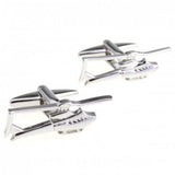 Helicopter Cufflink Cuff Link Set of 2 Pairs