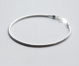 2MM 100% Real 925 Sterling Silver Fine Jewelry SnakeBone Chain Bracelet