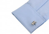 iGame Elephant Cufflinks Silver Novelty Animal Gift For Men