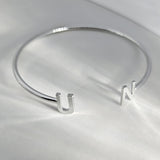 Initial Bracelet DOREMI Baby Bangle Child Adult Size Unique Cuff Jewelry
